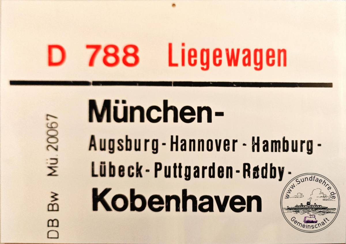 D788 Liegewagen Munchen KBH