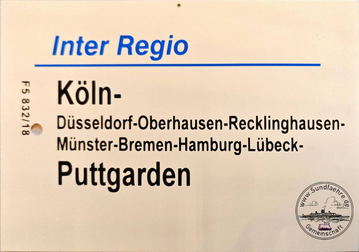 F5832 18 IR Koln Puttgarden
