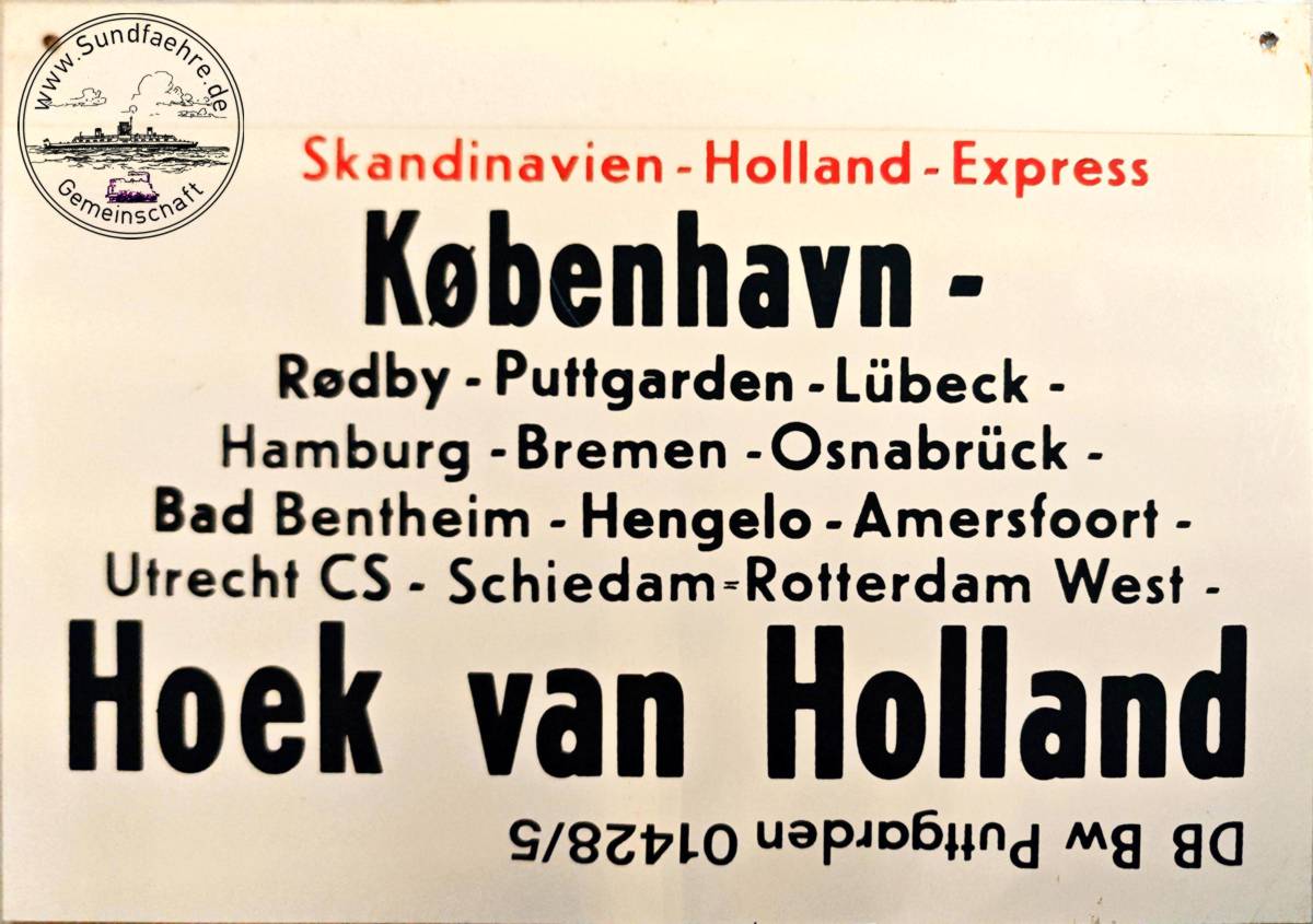 Skandinavien Holland Express KBH Hoek