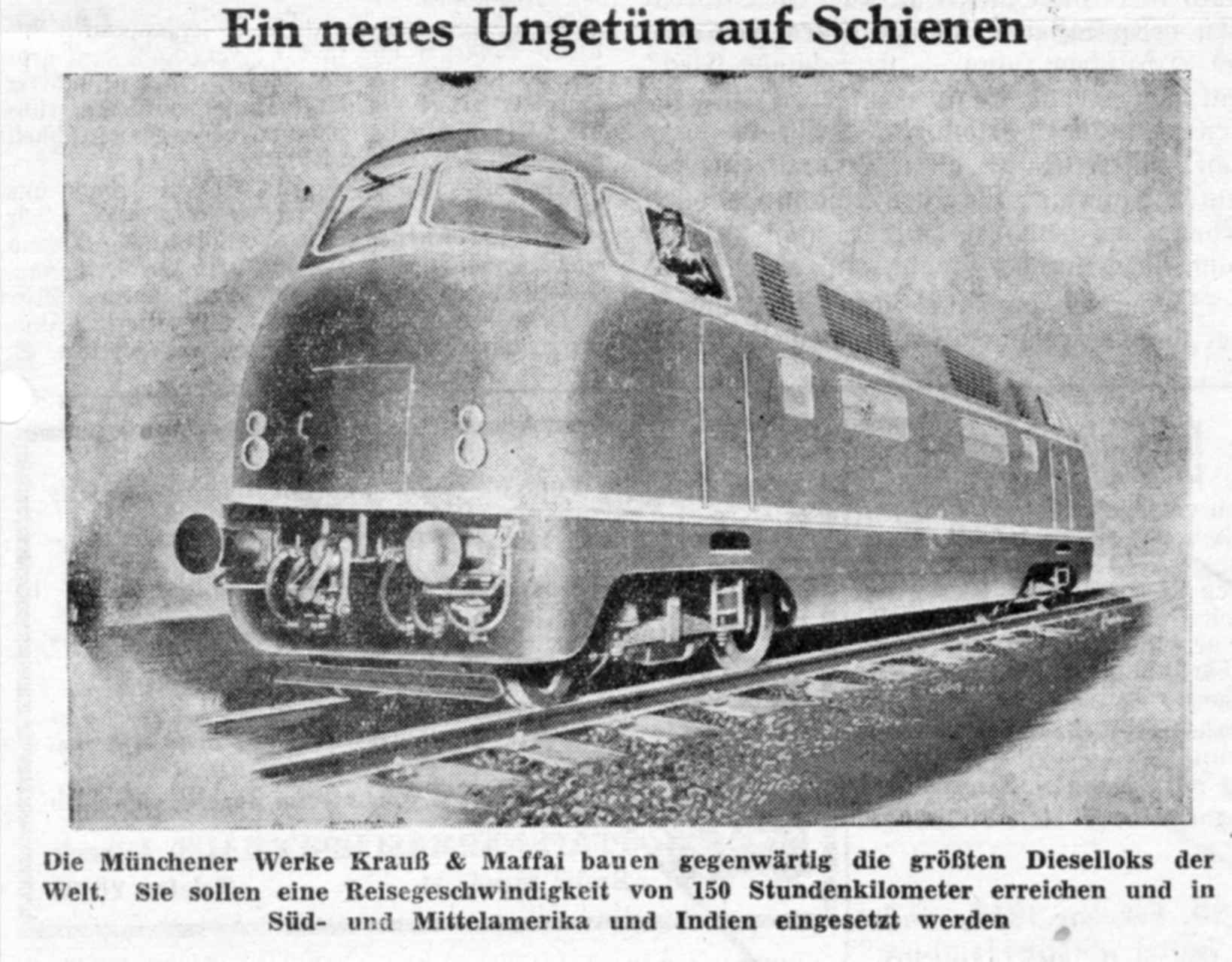1953 02 17 HP Ein neues Ungetuem auf Schienen V200