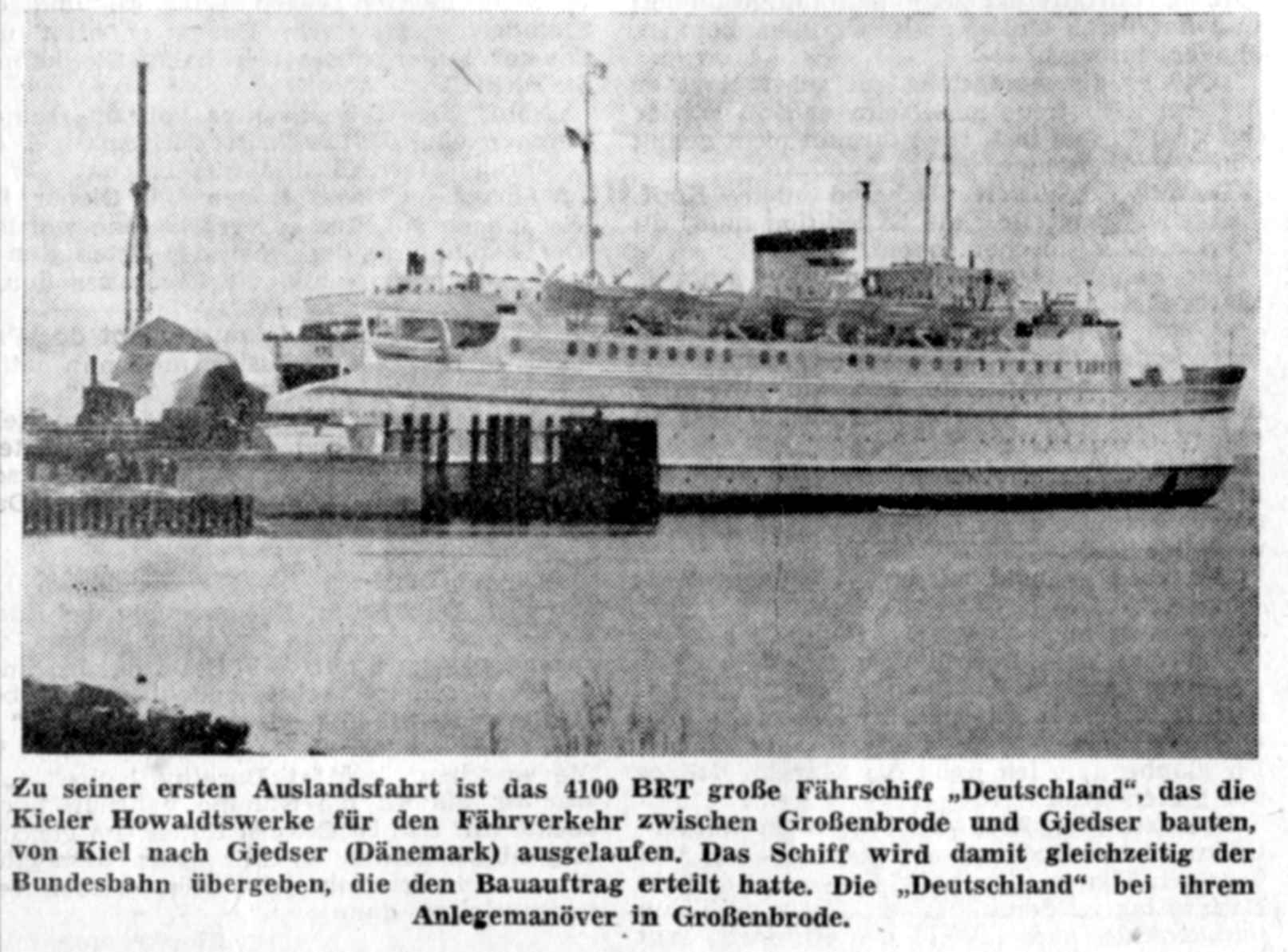 1953 04 24 HP Erste Auslandsfahrt FS Deutschland