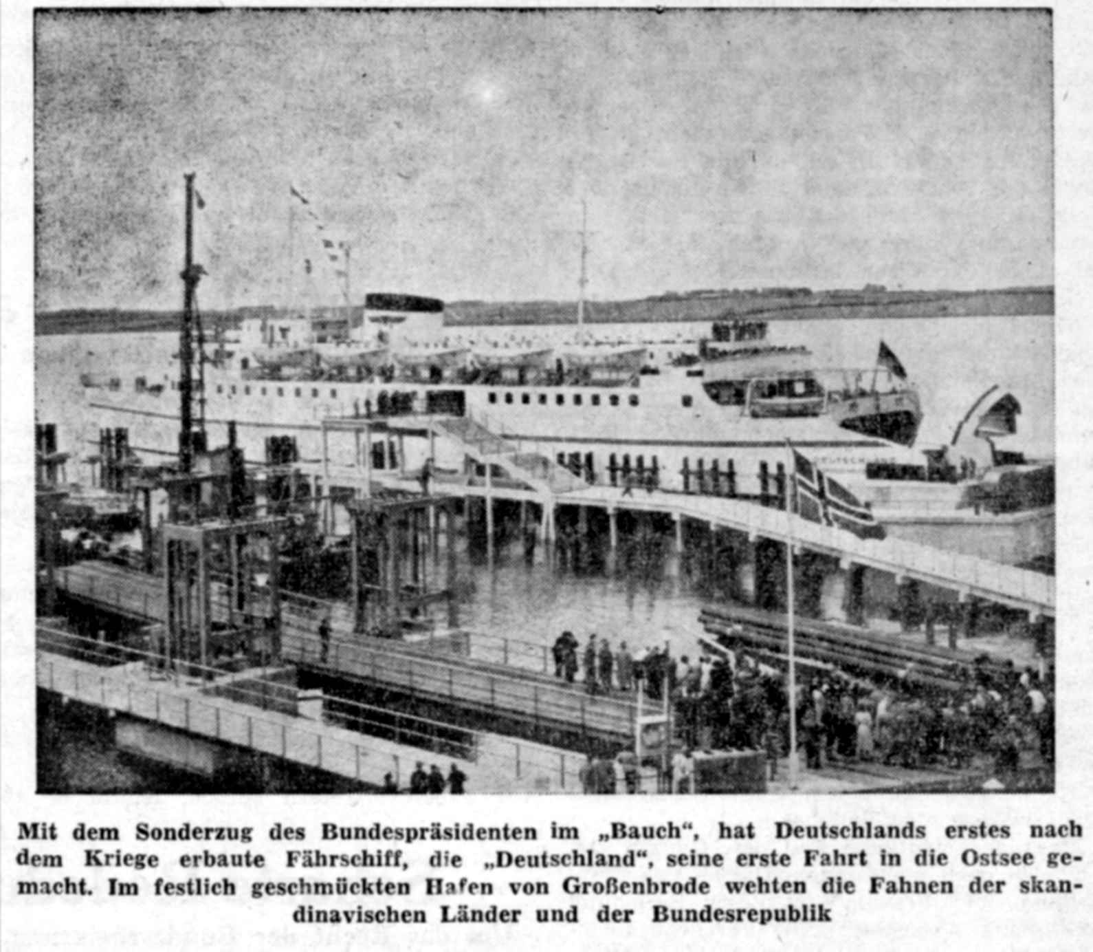 1953 05 12 HP Titelseite FS Deutschland mit dem Bundespraesidenten