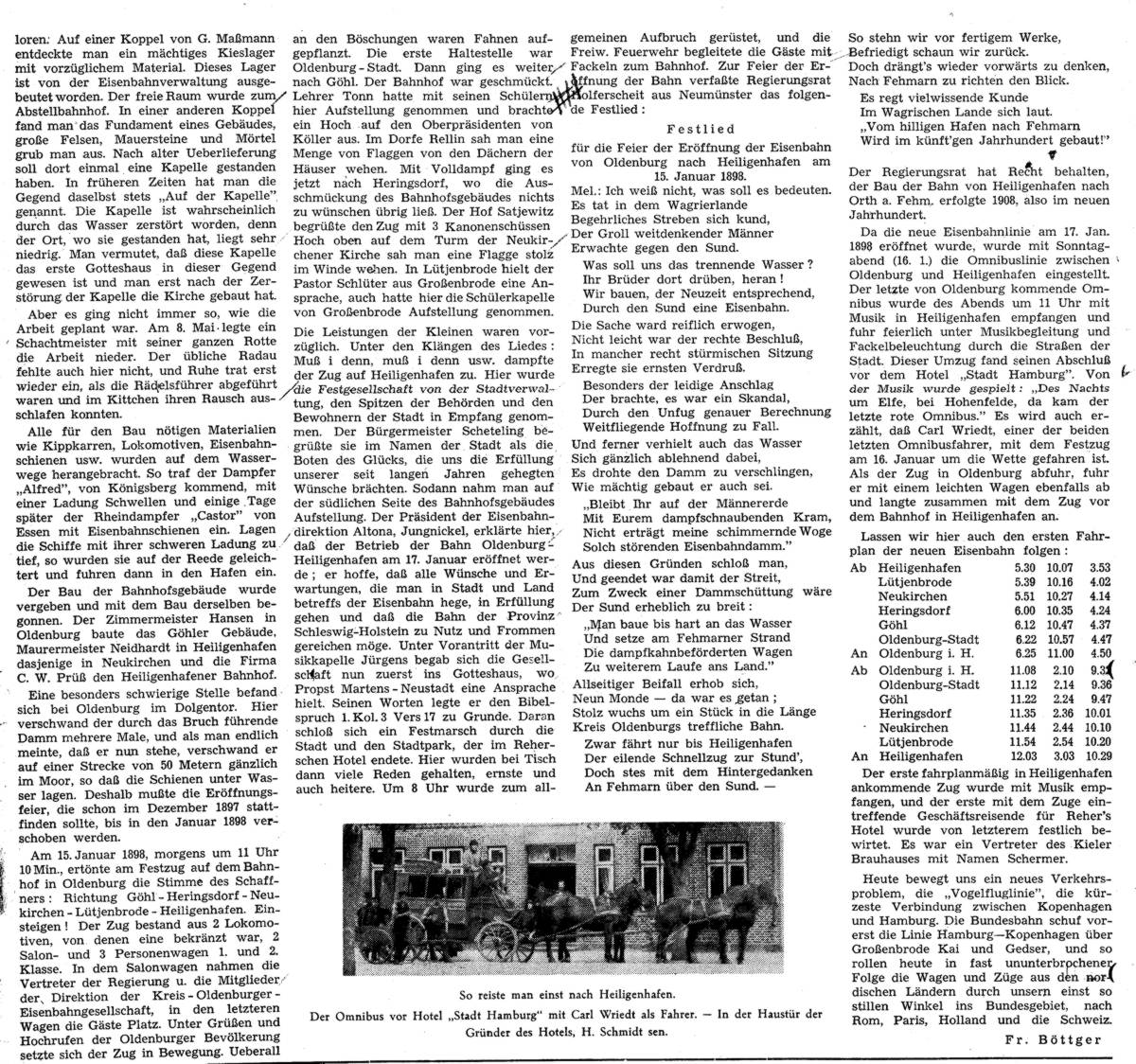 1955 05 13 HP Heiligenhafen gewinnt Anschluß an das Eisenbahnnetz B