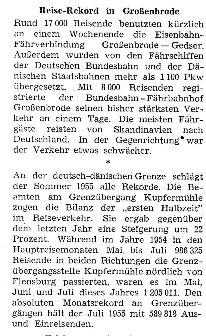 1955 08 05 HP Reiserekord in Großenbrode