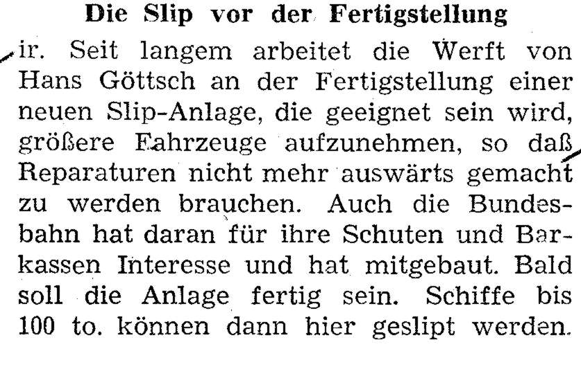 1955 09 09 HP Der Slip vor der Fertigstellung Goettsch