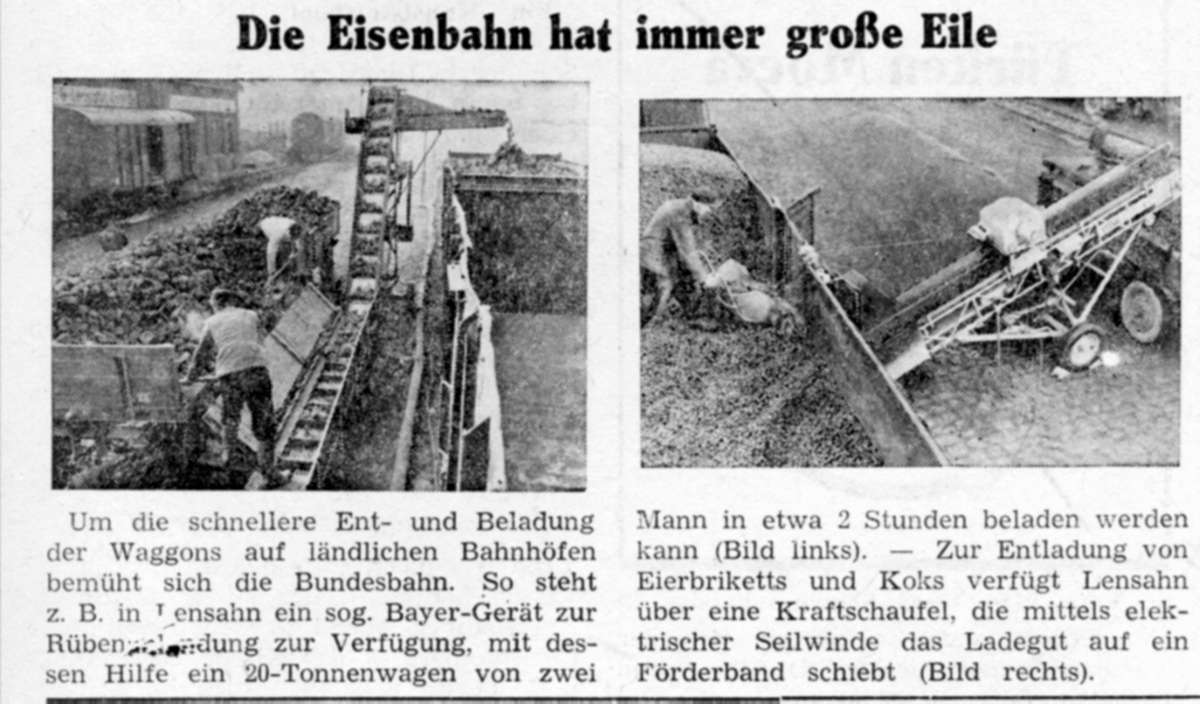 1955 12 16 HP Die Eisenbahn hat immer große Eile Lensahn