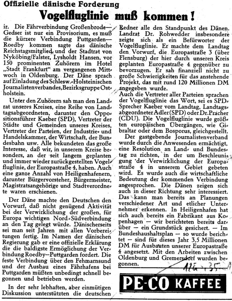 1957 09 06 VOGELFLUGLINIE muss kommen