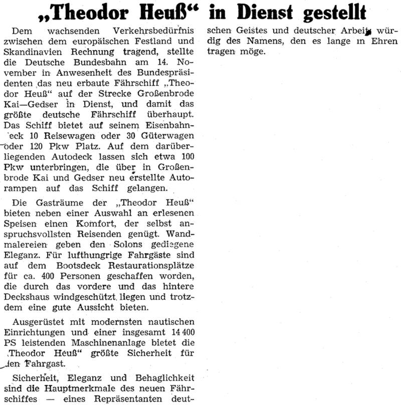 1957 11 19 FS Theodor Heuß in Dienst gestellt