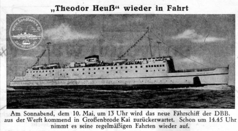 1958 05 09 Theodor Heuss wieder in Fahrt