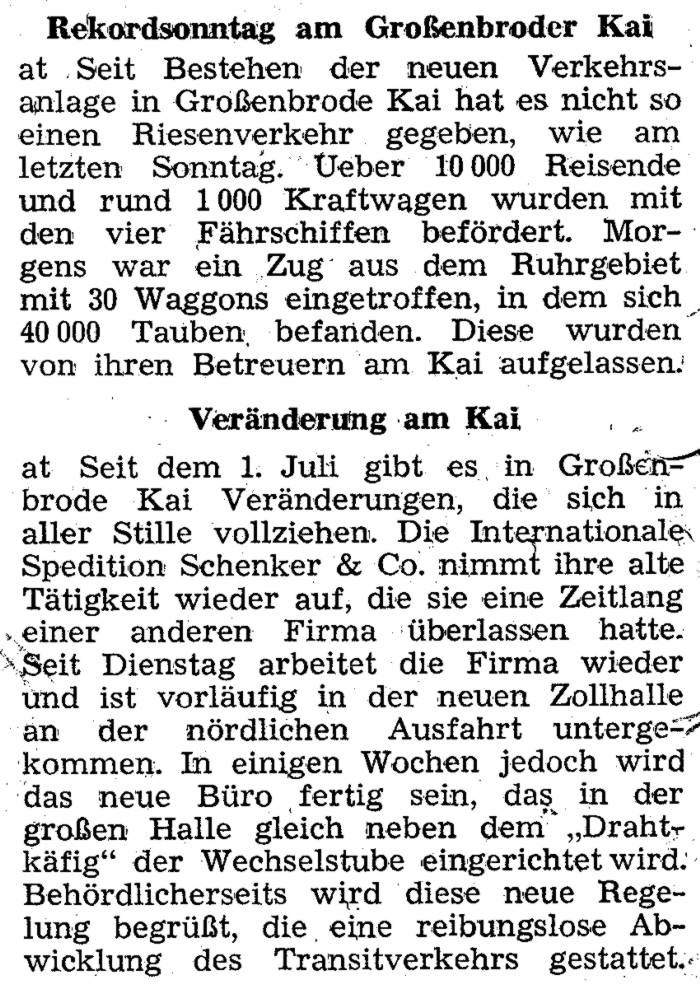 1958 07 04 Rekordsonntag am Grossenbroder Kai Veraenderung
