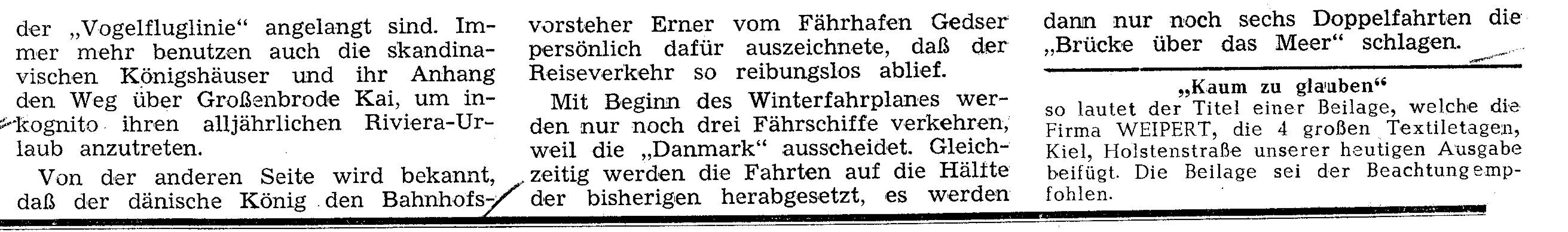 1958 09 19 1 Steigerung des Reiseverkehrs Ab 27 9 neuer FII