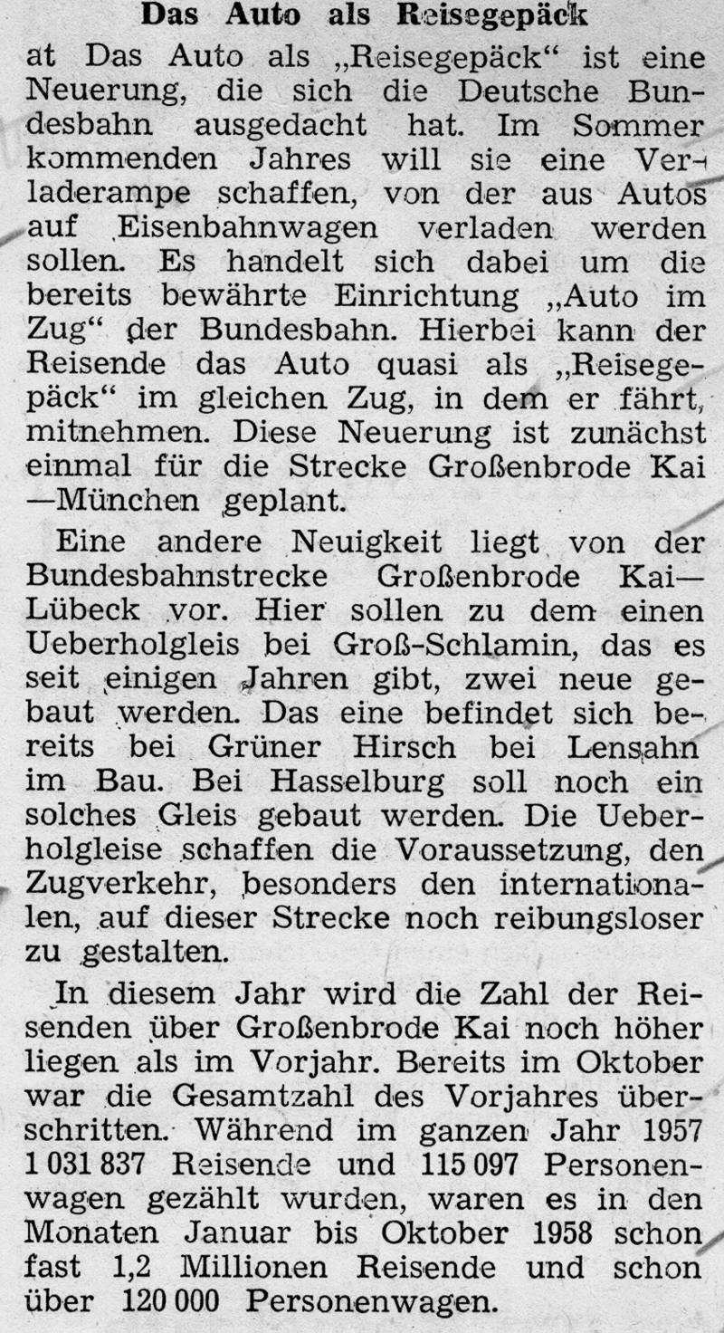 1958 12 02 Das Auto als Reisegepaeck Streckenplanung