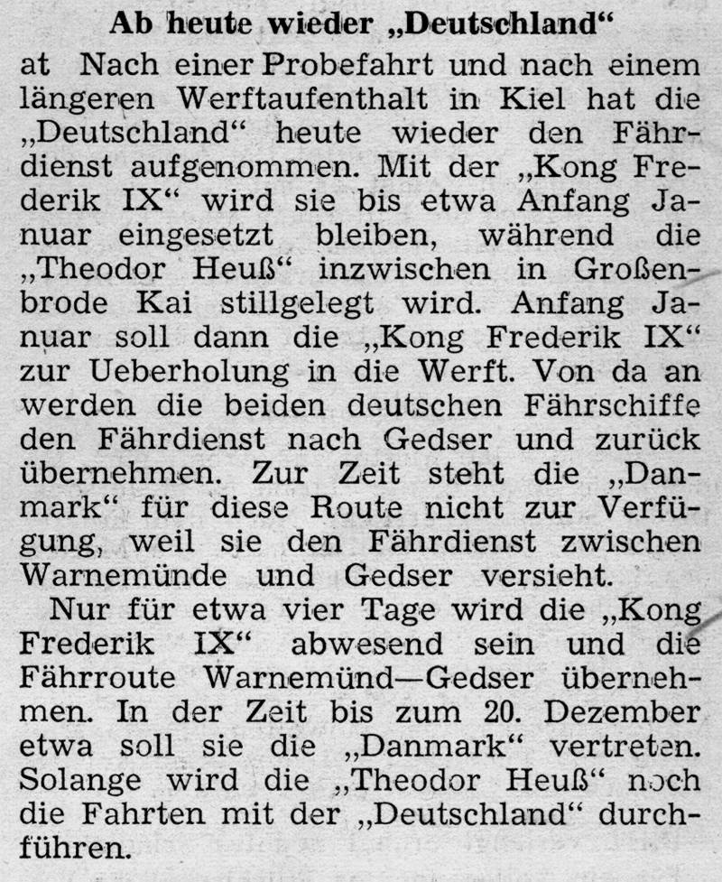 1958 12 16 Ab heute wieder Deutschland