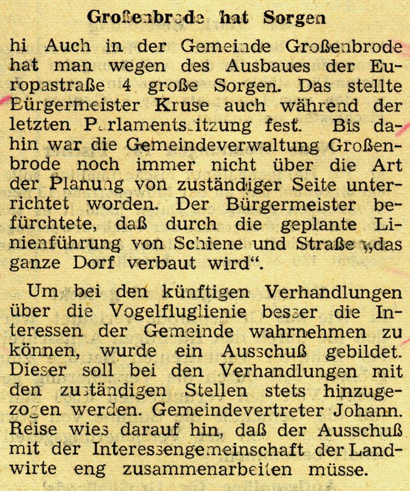 1959 02 06 Großenbrode hat Sorgen Europastraße 4