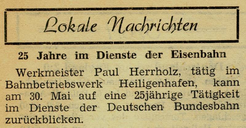 1959 05 29 25 Jahre im Dienste der Eisenbahn