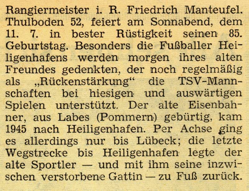 1959 07 10 Lokale Nachrichten Rangiermeister i R Friedrich