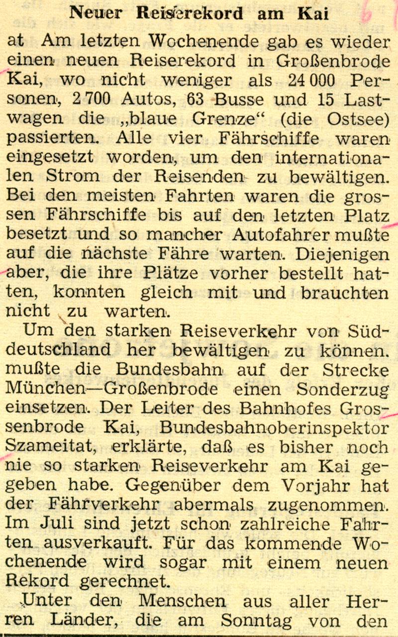 1959 07 17 Wieder Reiserekord am Kai I