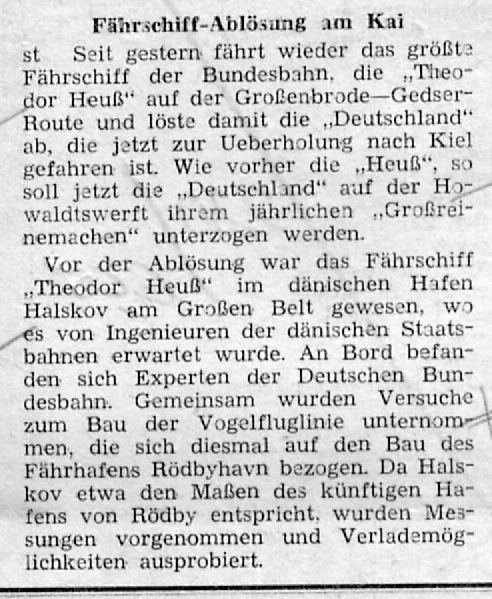 1959 12 04 Fährschiff Ablösung am Kai