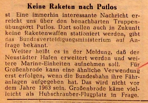 1959 12 08 Keine Raketen nach Putlos