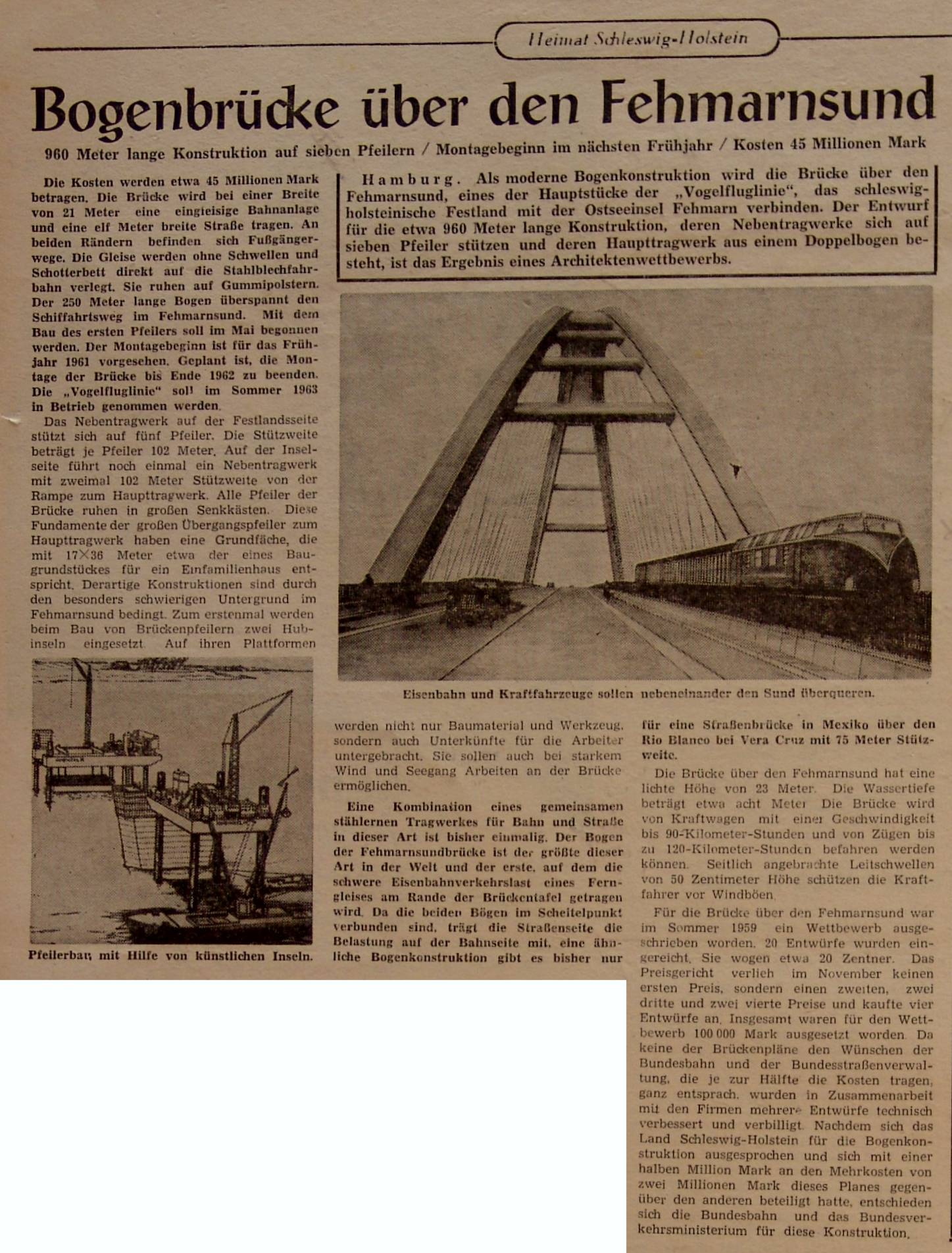 1960 04 27 Bogenbruecke ueber den Fehmarn Sund