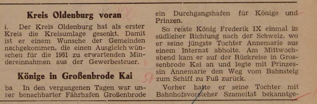 1960 12 16 Koenige in GRB Kai I