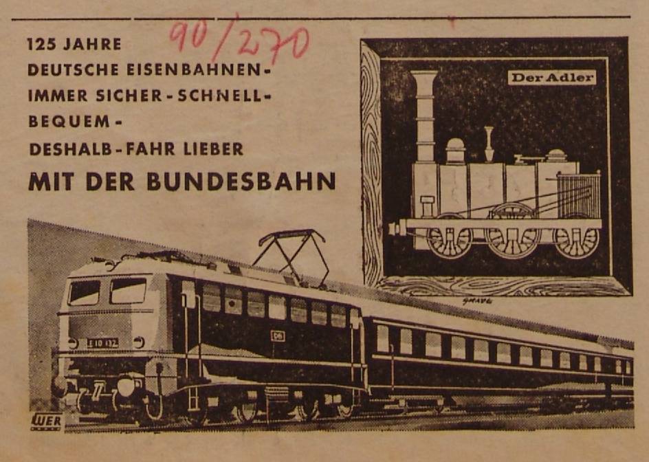 1960 12 31 Anzeige Bundesbahn