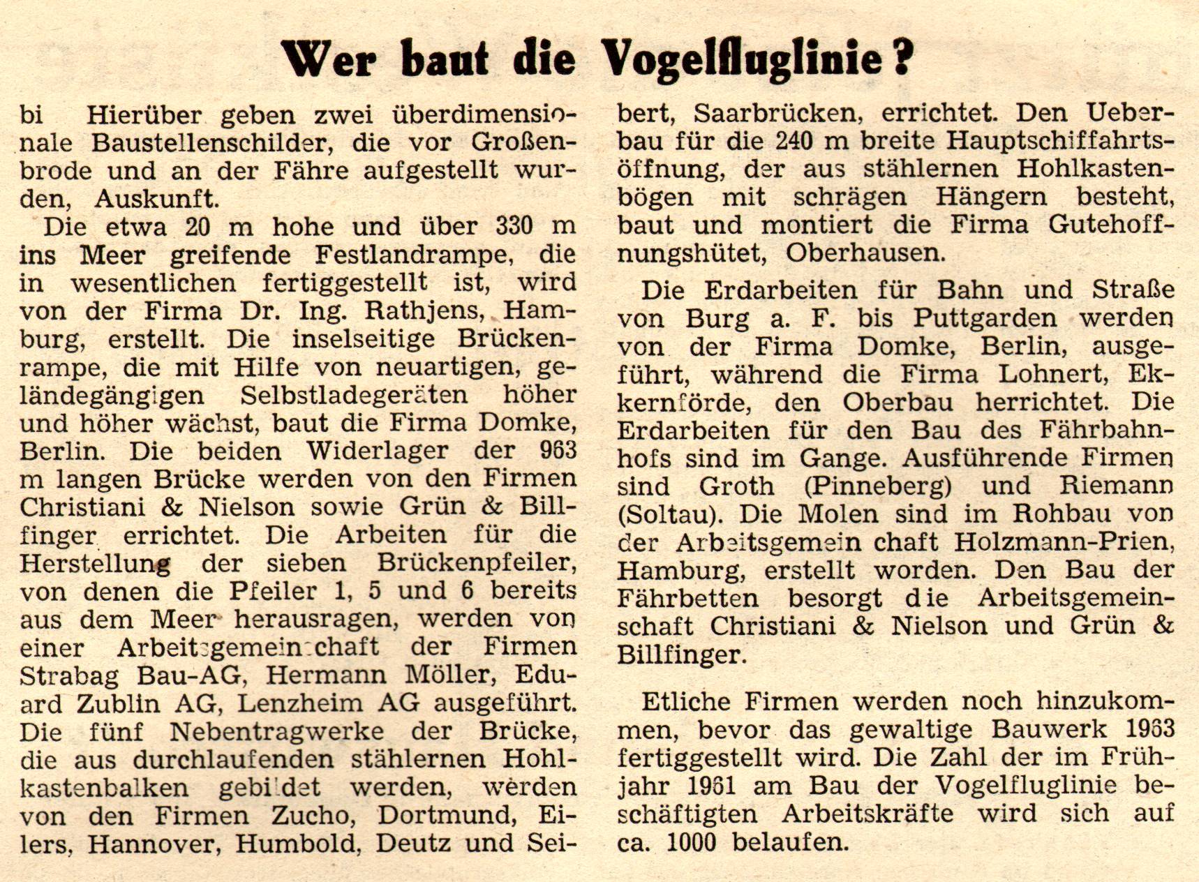 1961 01 24 Wer baut die Vogelfluglinie