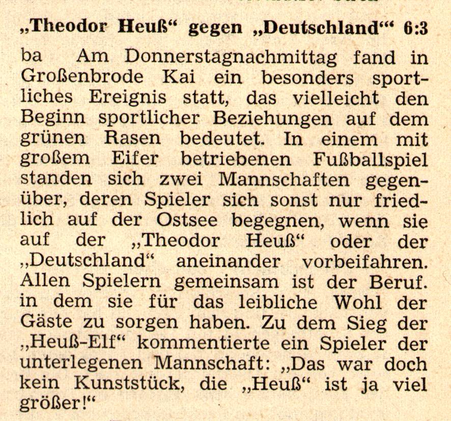 1961 02 21 Theodor Heuß gegen Deutschland 6zu3