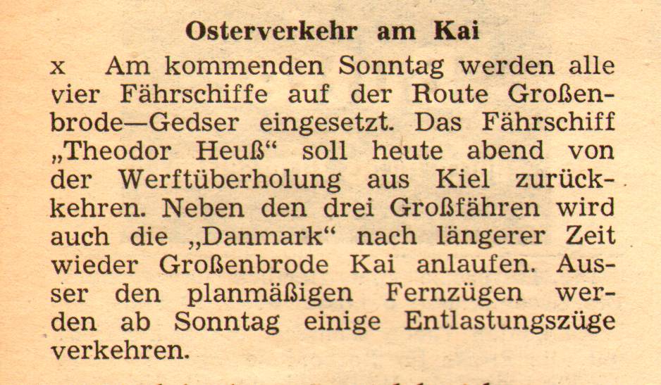 1961 03 24 Osterverkehr am Kai Theodor Heuss aus Werft zurück