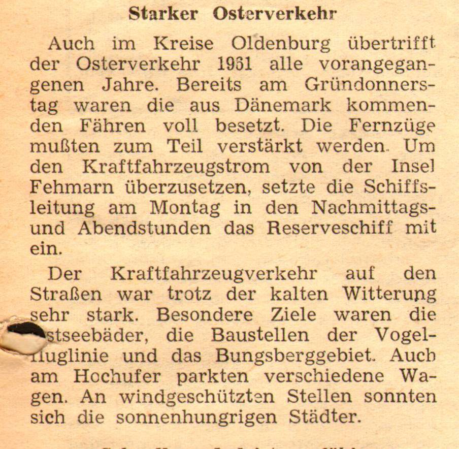 1961 04 05 Starker Osterverkehr