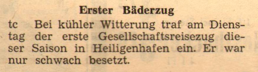 1961 06 02 Erster Bäderzug