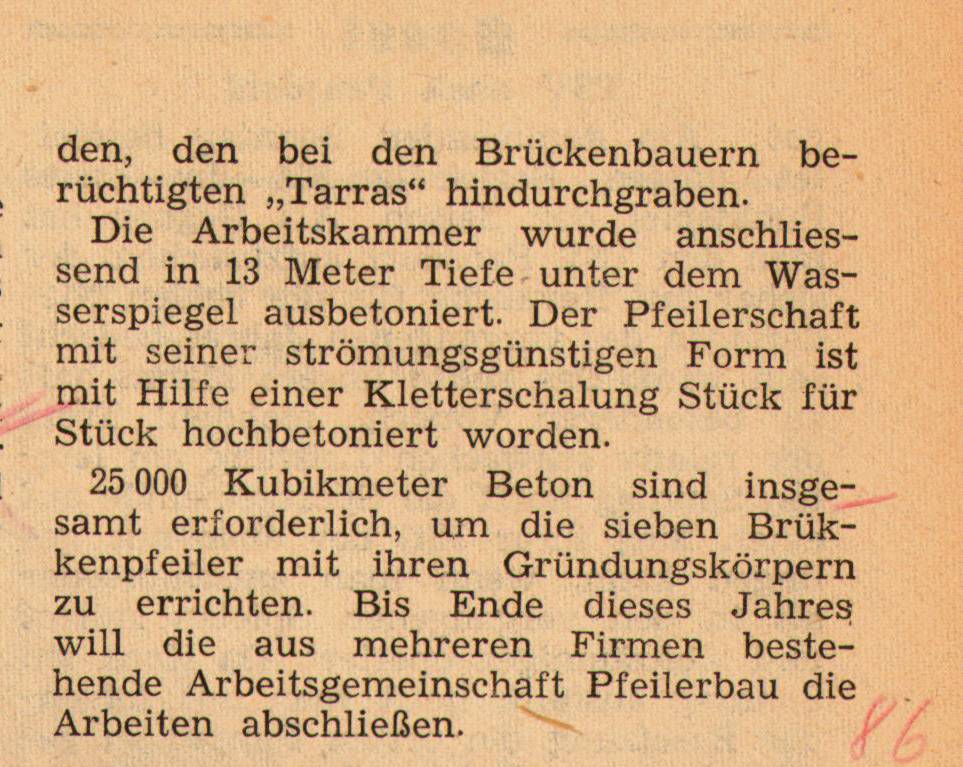 1961 08 18 Erster Hauptpfeiler fertig II