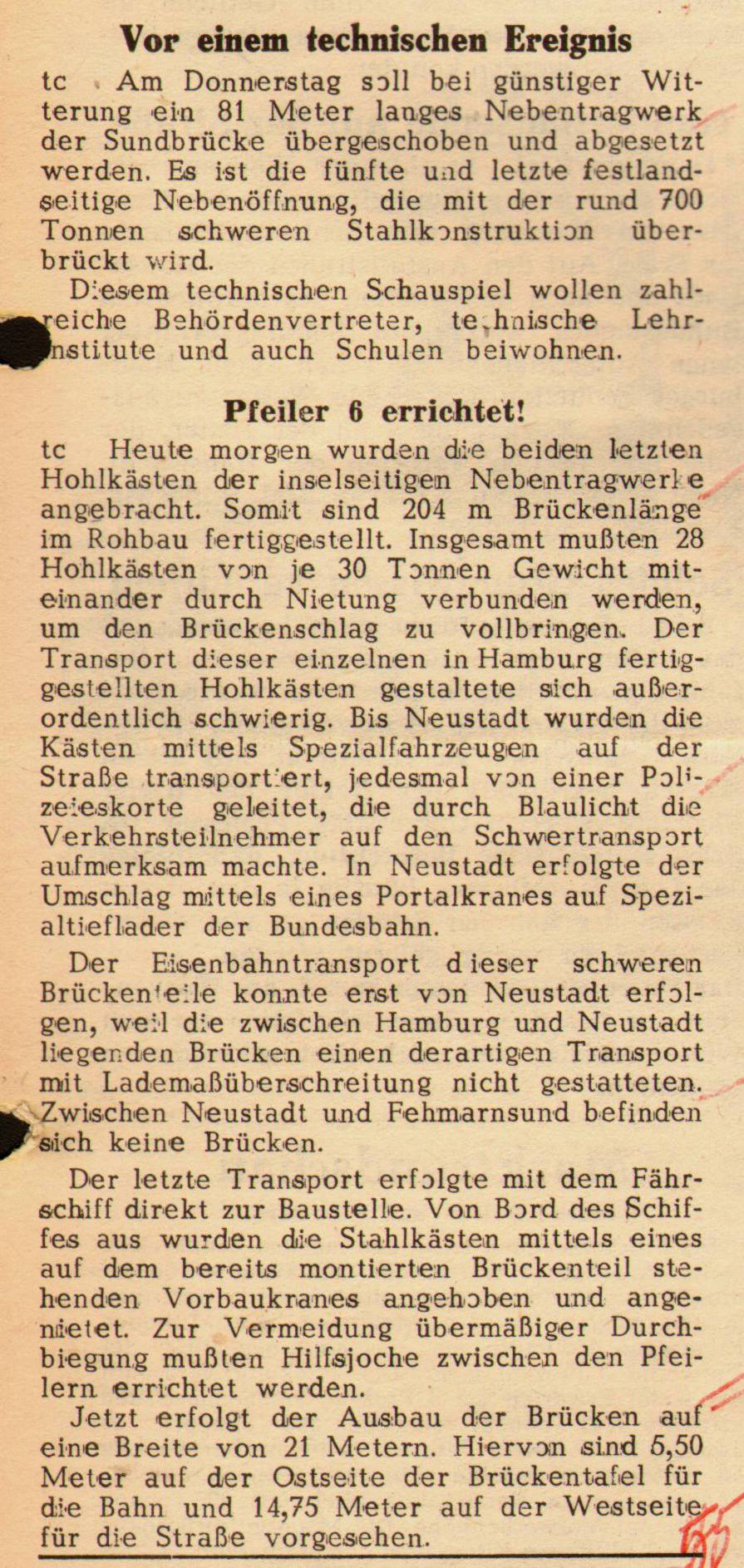 1961 11 20 Vor einem technischen Ereignis Pfeiler 6