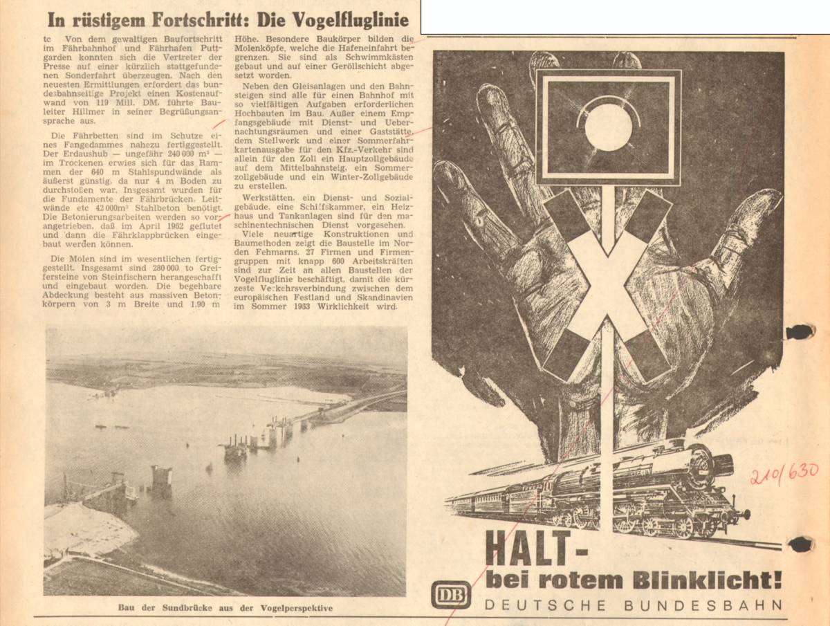 1961 12 29 In rüstigem Fortschritt die Vogelfluglinie AZ Blinklicht II