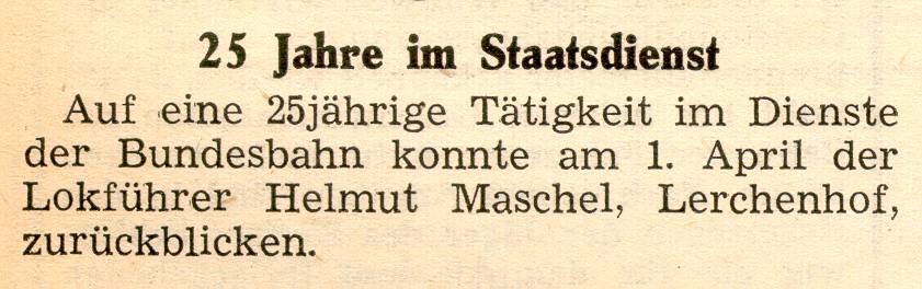 1962 04 03 25 Jahre im Staatsdienst Helmut Maschel