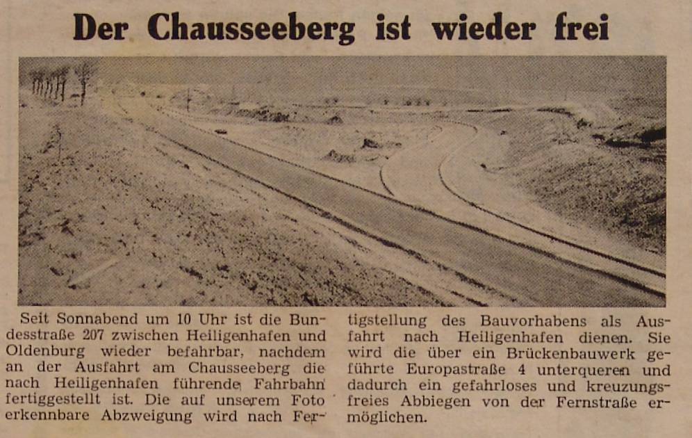 1962 04 17 Chausseeberg ist wieder frei