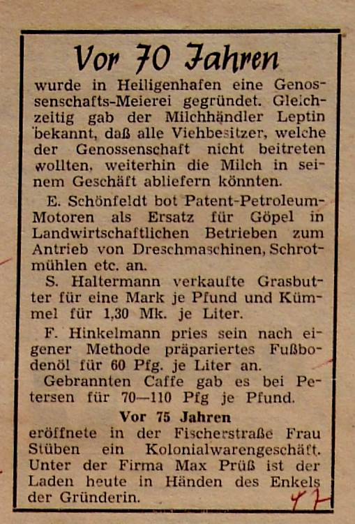 1962 04 27 Vor 70 Jahren Meierei HP