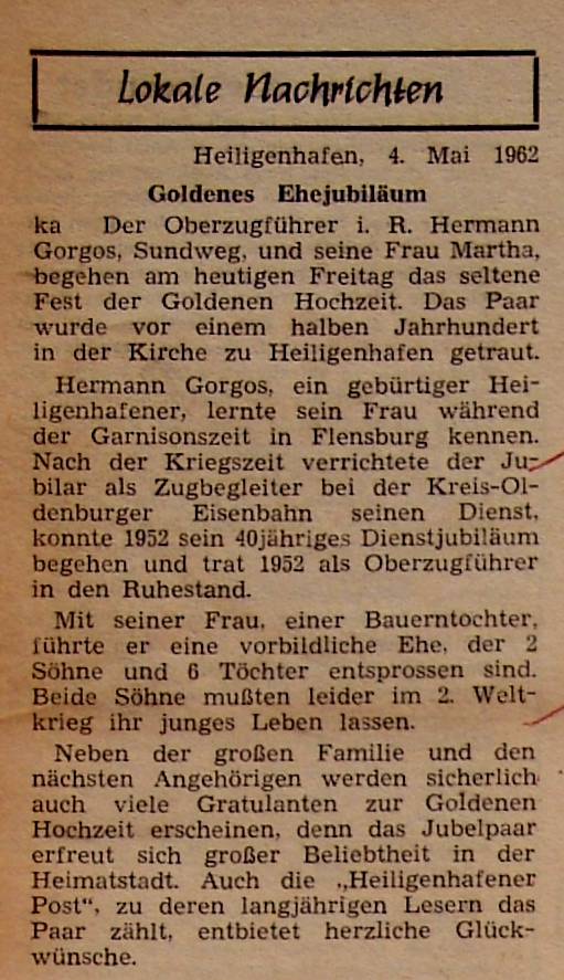 1962 05 04 Goldenes Ehejubiläum Hermann GorgosB