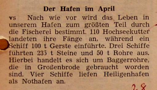 1962 05 08 Der Hafen im April 50t Rohre