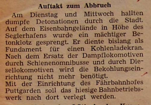 1962 05 11 Auftakt zum Abbruch Kohlenkran