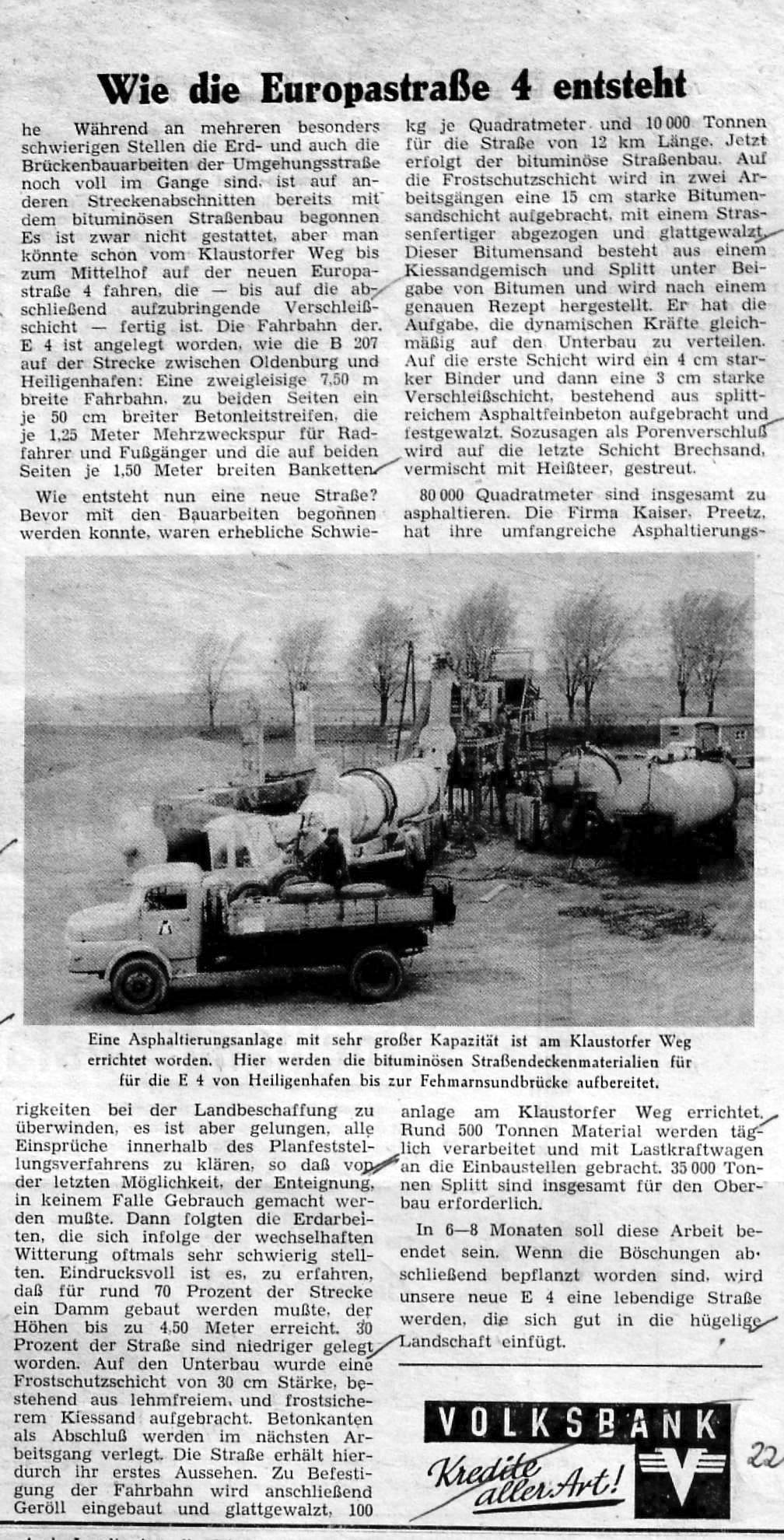 1962 07 06 Wie die Europastrasse 4 entsteht