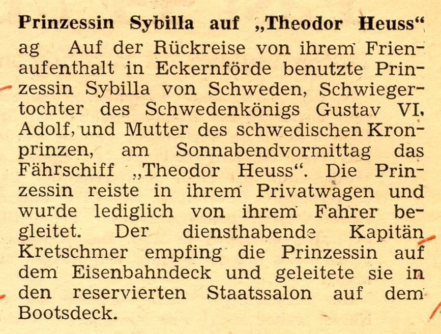 1962 08 31 Prinzessin Sybilla auf Theodor Heuß