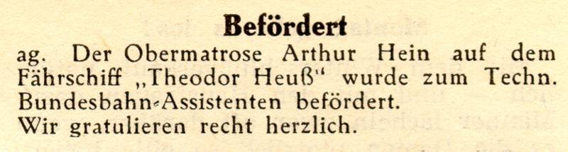 1963 01 25 Befördert Arthur Hein