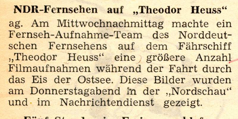 1963 02 08 NDR Fernsehen auf Theodor Heuss