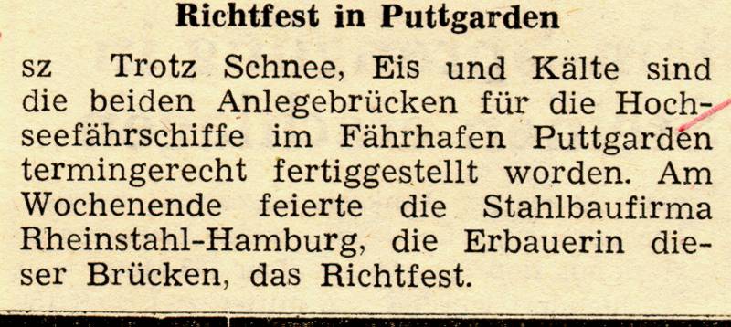 1963 02 28 Richtfest in Puttgarden