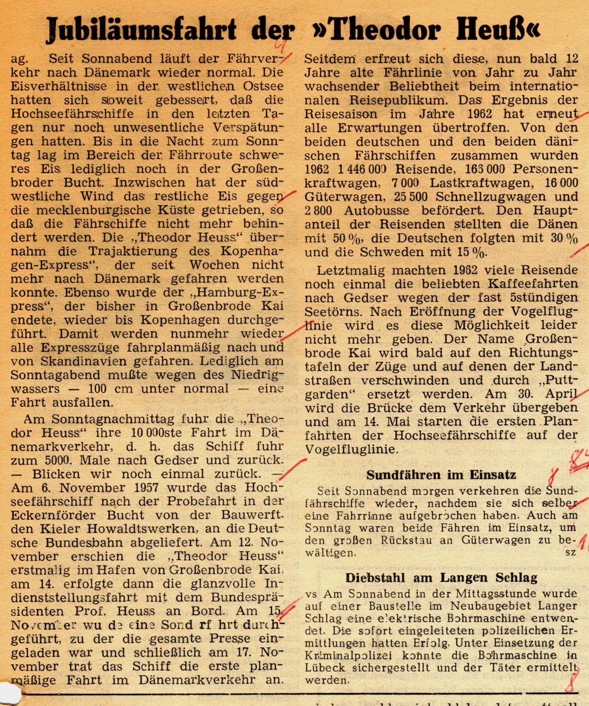1963 03 26 Jubilaeumsfahrt der Theodor Heuss Sundfaehren im Einsatz