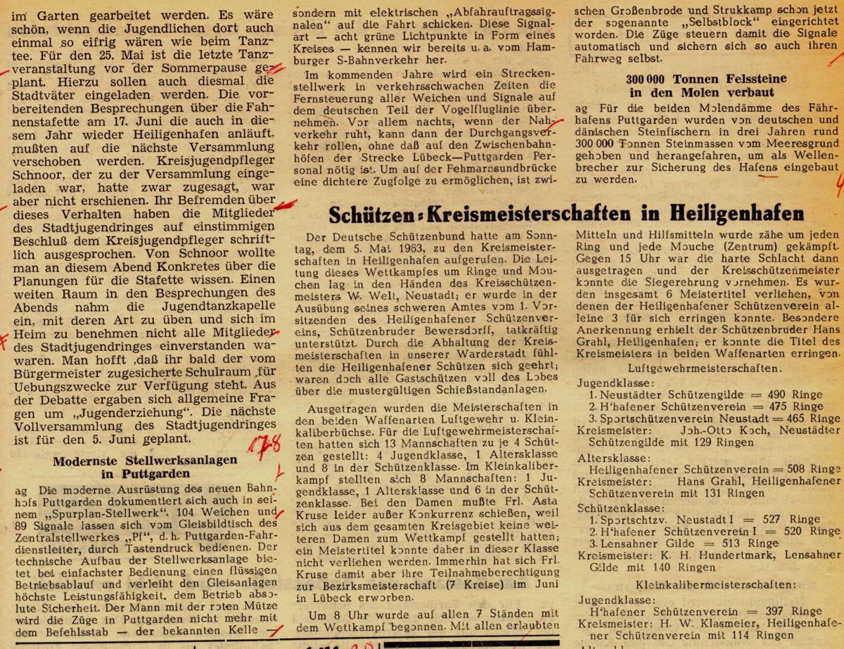 1963 05 10 11 Modernste Stellwerksanlagen in Puttgarden