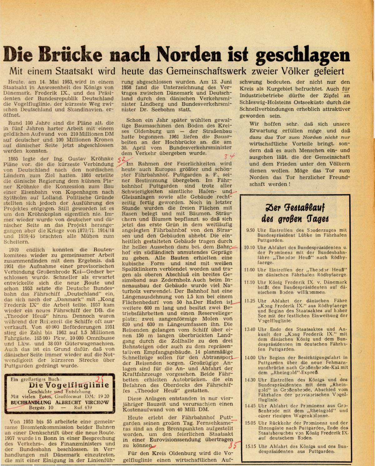 1963 05 14 Die Brücke nach Norden ist geschlagen