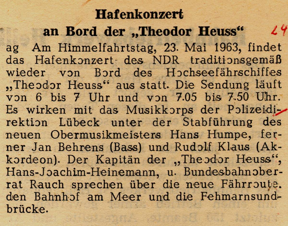 1963 05 21 Hafenkonzert an Bord der Theodor Heuß