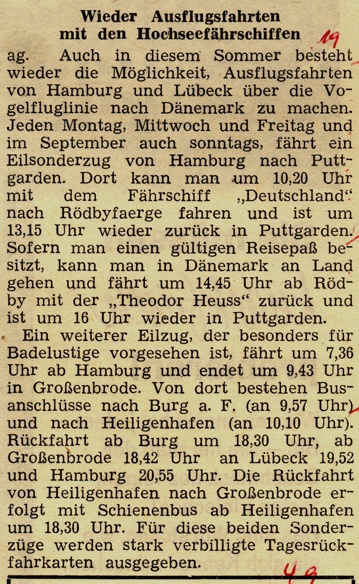 1963 05 31 Wieder Ausflugsfahrten mit den Hochseefährschiffen